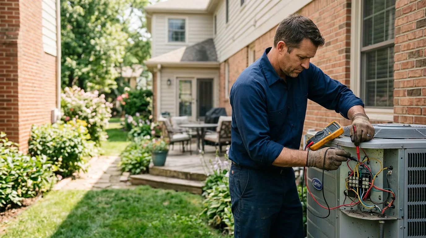 HVAC technician working near Gibsonton, FL